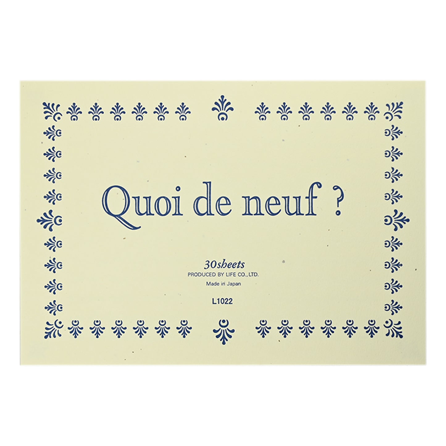 A5 letter paper Qua de Neuf